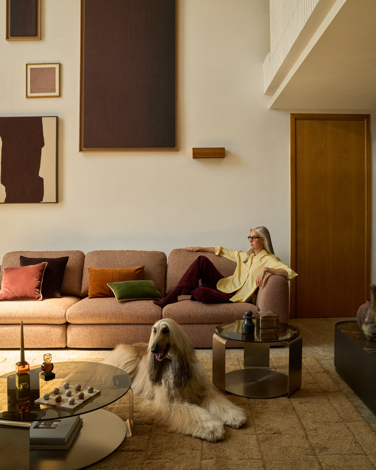 Canapé Vera 4 places avec méridienne droite beige 322 cm FSC Mix Credit