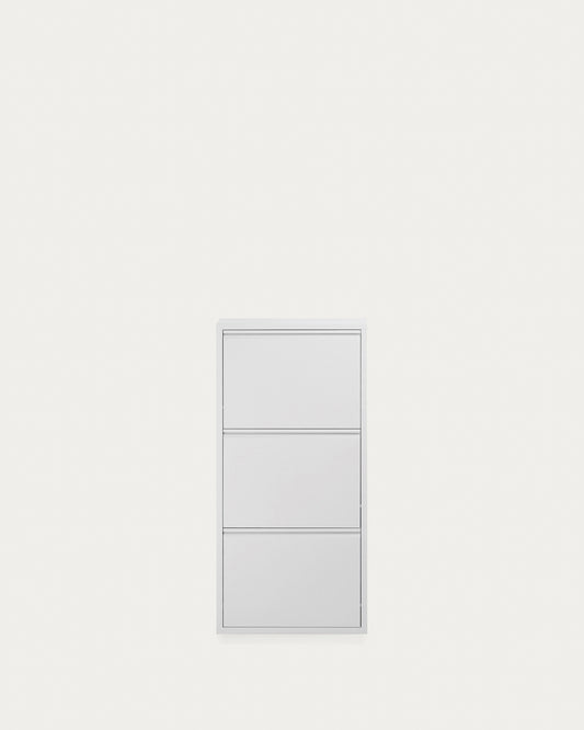 Meuble chaussures Ode 50 x 103 cm 3 portes blanc