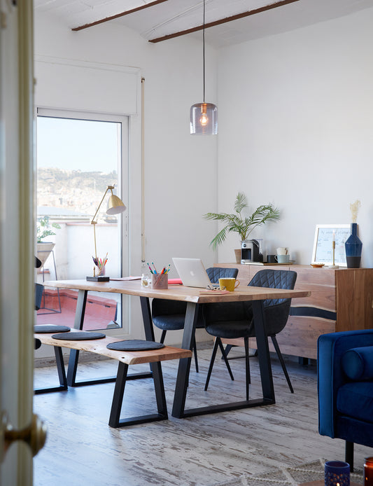 Coussin Silke gris foncé