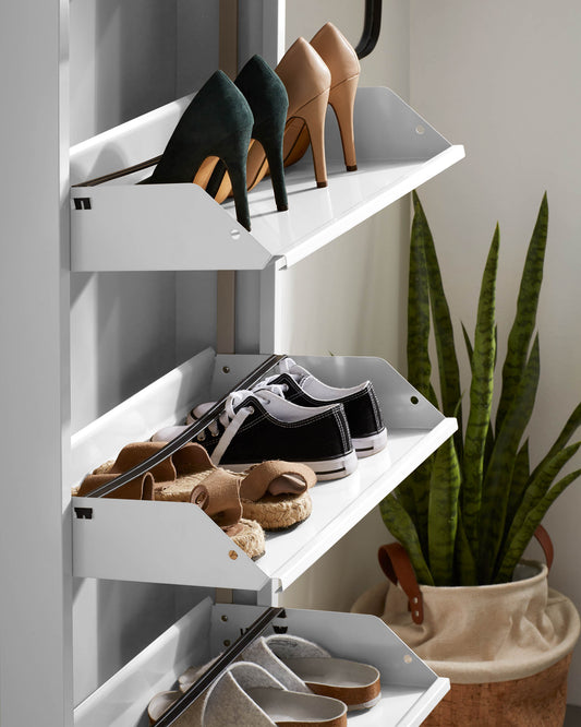 Meuble chaussures Ode 50 x 103 cm 3 portes blanc