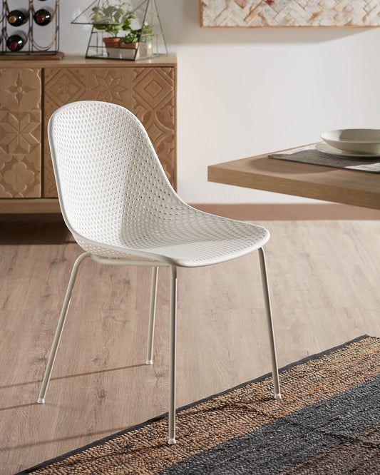 Chaise de jardin Quinby blanche