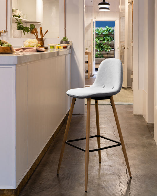 Tabouret Nolite gris clair hauteur 65 cm