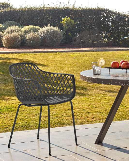 Chaise de jardin Quinn grise