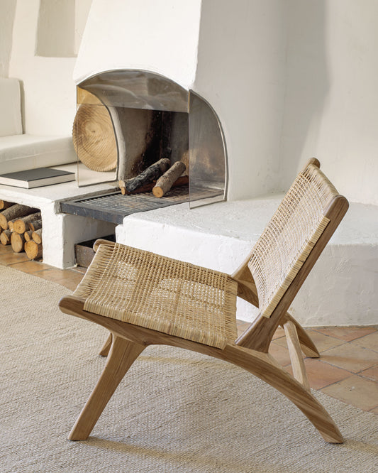 Fauteuil Beida bois de tek