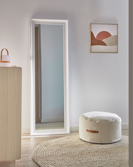 Miroir Romila 52 x 152,5 cm blanc