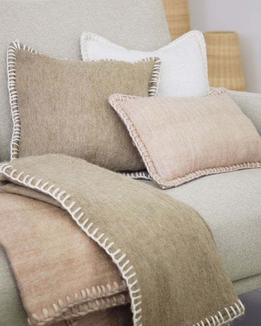 Housse de coussin Augustina rose 30 x 50 cm