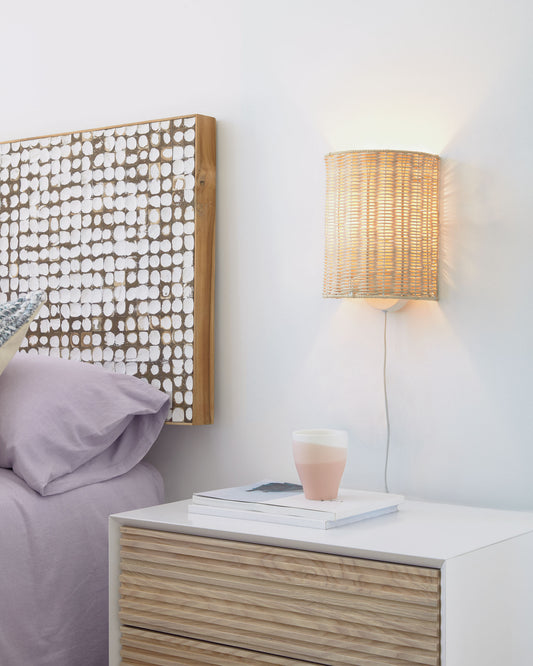 Applique Kimjit en rotin finition naturelle