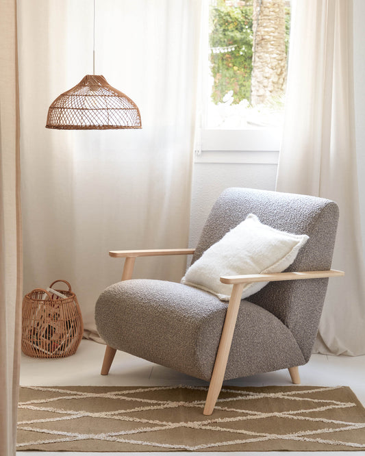 Housse de coussin Augustina blanc 45 x 45 cm