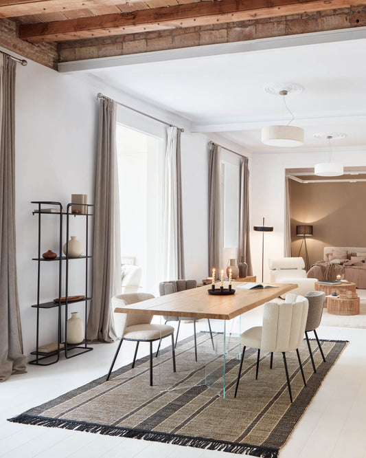 Tapis Brunilda noir et brun 200 x 300 cm