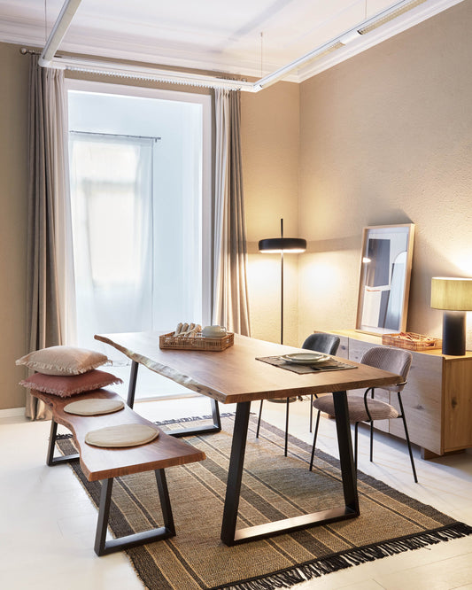 Tapis Brunilda noir et brun 160 x 230 cm