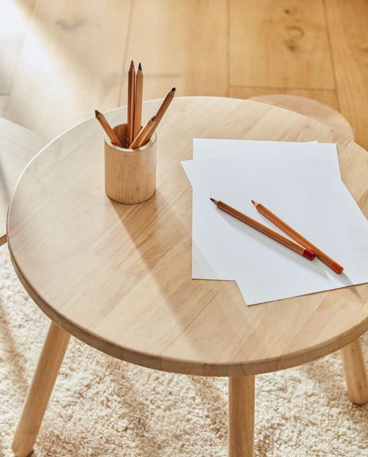 Pot à crayons Dilcia bois d'hévéa