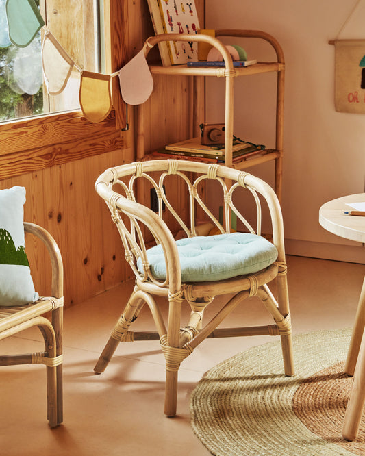Chaise enfant Lumila en rotin
