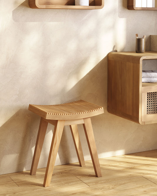 Repose-pieds Vicentina en bois de teck