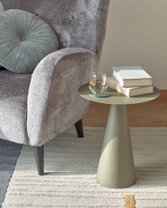 Table d’appoint Shirel Ø 40 cm verte