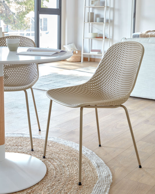 Chaise de jardin Quinby beige