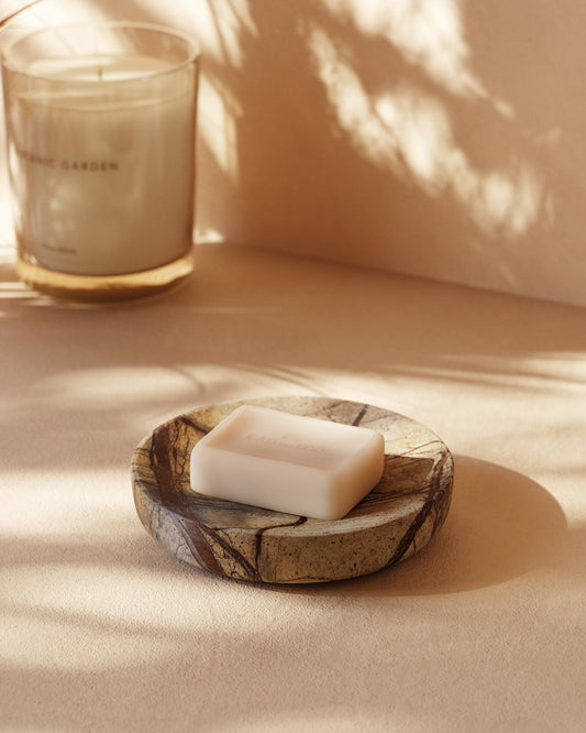 Porte-savon Spalsh en marbre beige