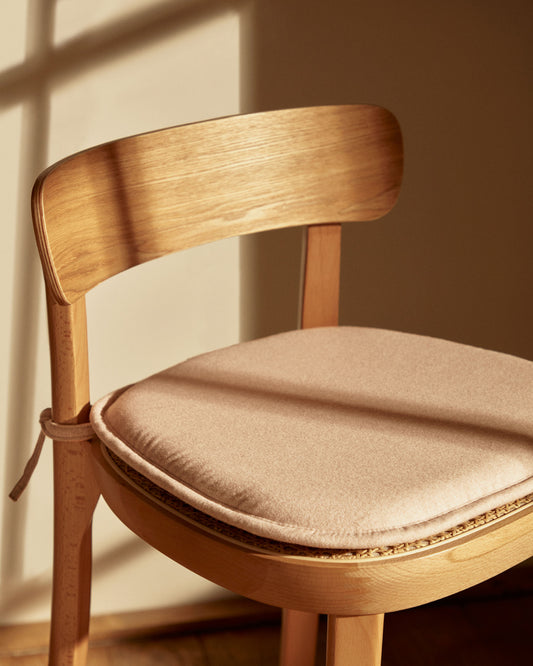 Coussin de chaise Romane beige 43 x 43 cm