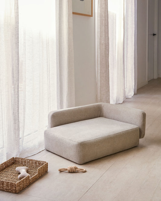 Housse pour petit panier pour animaux Bowie beige 63 x 80 cm