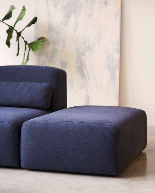 Pouf terminal Neom bleu 75 x 89 cm FSC Mix Credit
