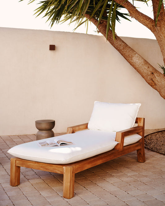 Bain de soleil Forcanera en bois de teck