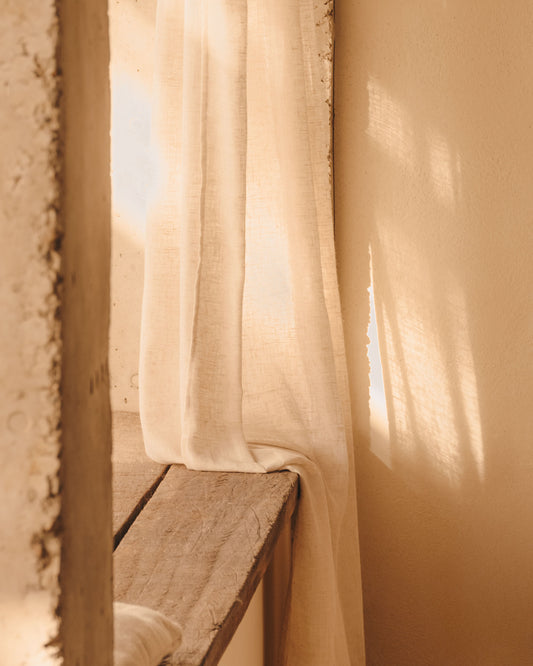 Rideau Mahina beige 140 x 260 cm