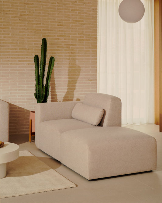 Canapé modulable Neom 1 plaza avec terminal beige 169 cm FSC Mix Credit