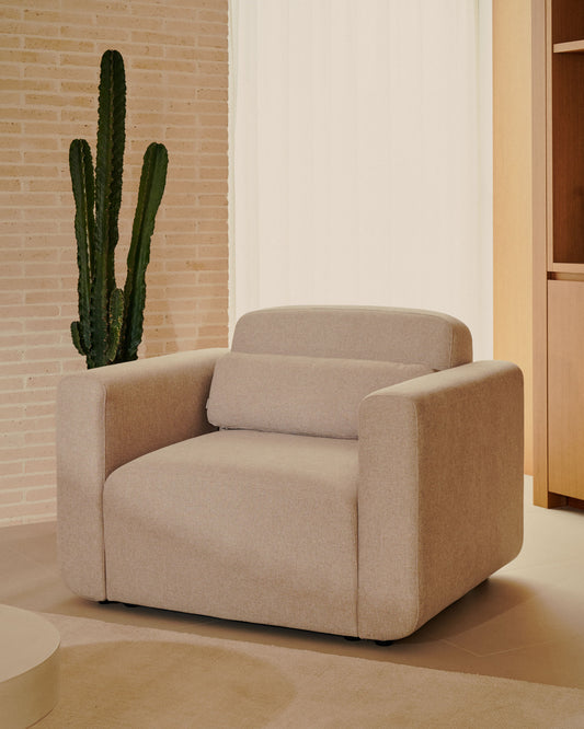 Fauteuil modulable Neom beige FSC Mix Credit