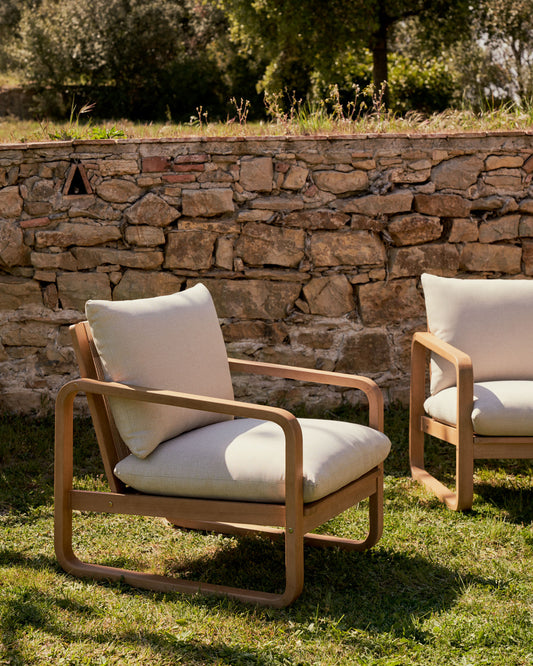 Chaise Sacaleta en bois d'eucalyptus