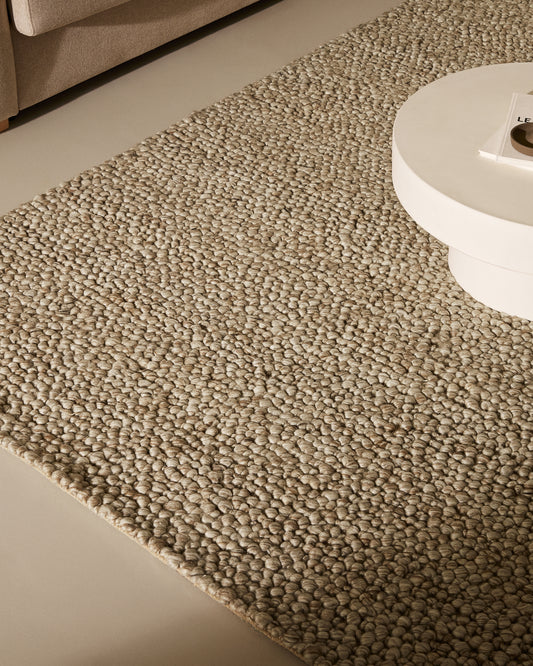 Tapis Lubrin en laine gris 200 x 300 cm