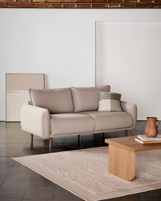 Canapé Carlota 2 places beige 184 cm FSC Mix Credit