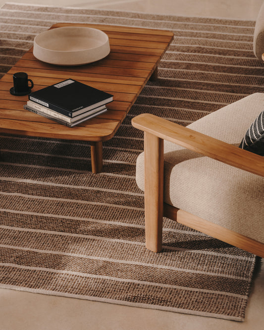 Tapis Desni 100% PET beige 200 x 300 cm