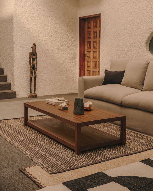 Table basse Sashi en bois de teck 150 x 70 cm