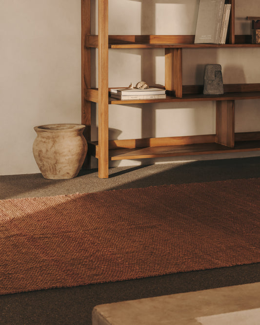 Tapis Sallova en jute rose 160 x 230 cm