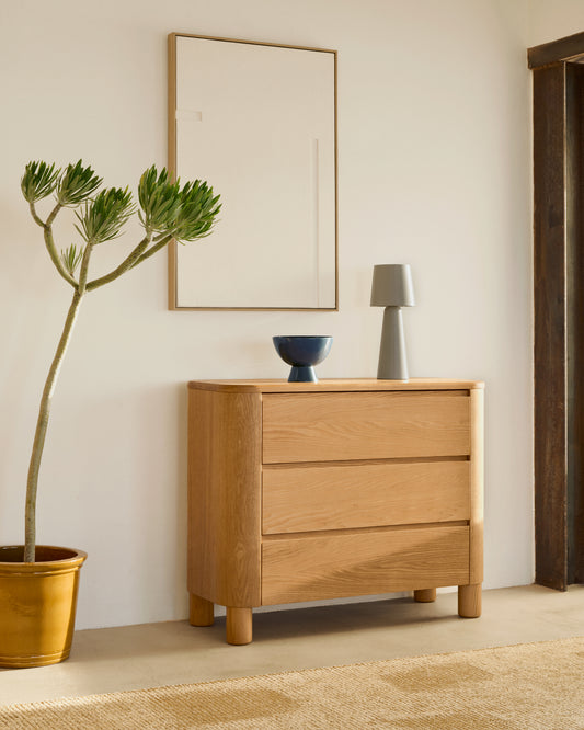 Commode Salaya en contreplaqué de frêne FSC Mix Credit 120 x 80 cm