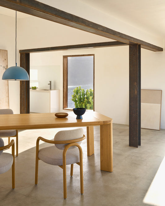 Table extensible Jondal en bois et placage de chêne FSC 100 % 240 (320) x 100 cm