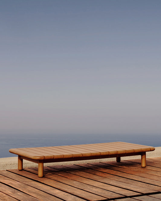 Table basse Turqueta en bois de teck 140 x 70 cm FSC 100 %