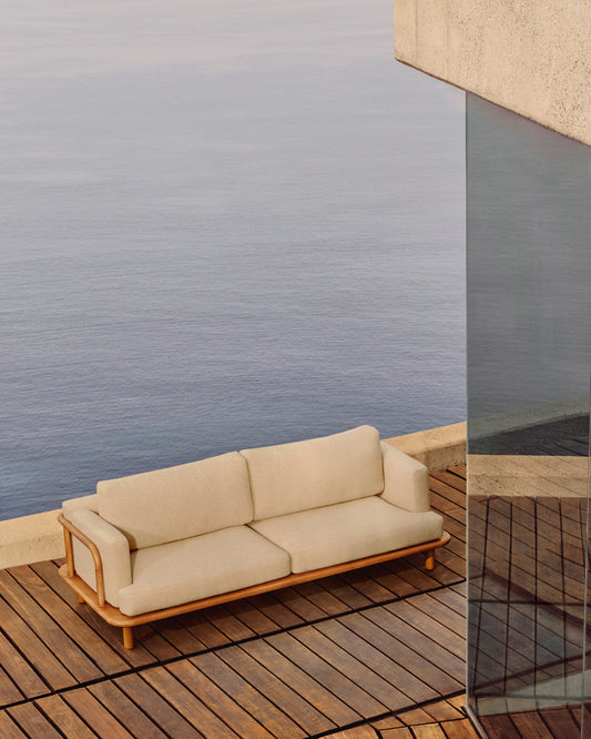 Canapé Turqueta 3 places en bois de teck 230 cm FSC 100 %