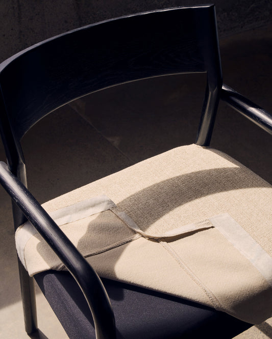 Cover for the Falconera chair in beige chenille 