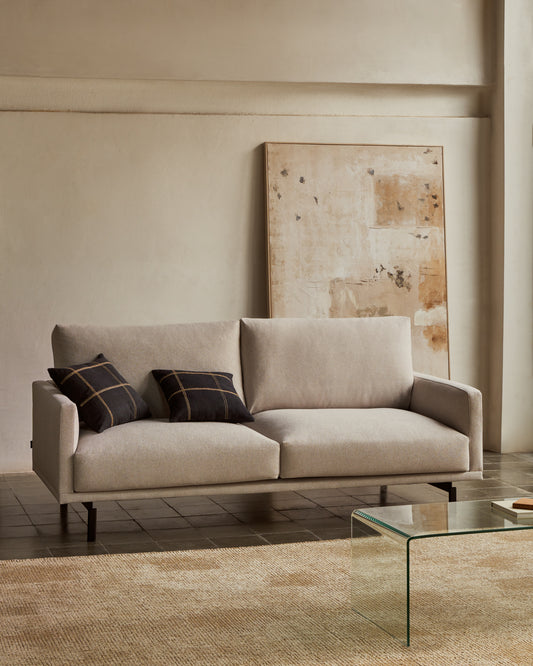 Canapé Galene 3 places beige 214 cm FSC Mix Credit
