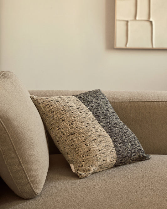 Housse de coussin Dalel gris 45 x 45 cm