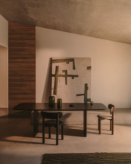 Toile abstraite Fida verte 180 x 140 cm