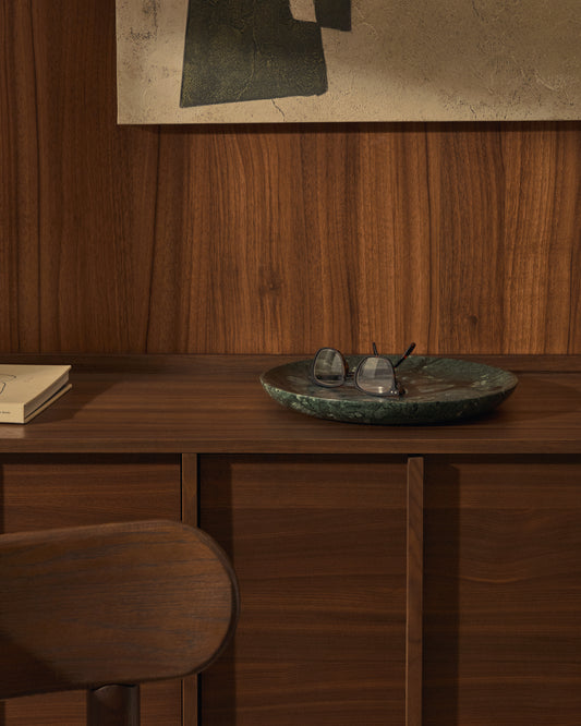 Grand plateau Ecin en marbre vert