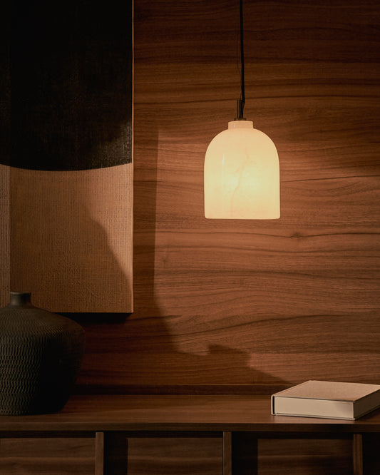 Plafonnier Shenli en albâtre Ø 15 cm