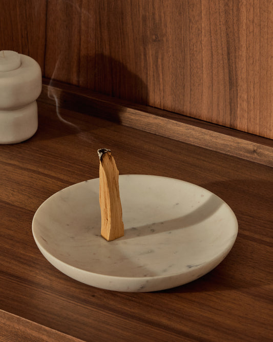 Plateau moyen Ecin en marbre blanc