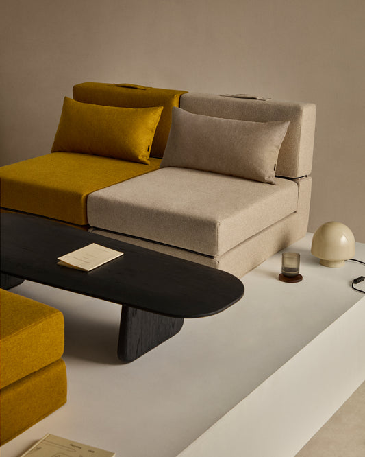 Chauffeuse convertible Arty beige 70 x 89 (200) cm