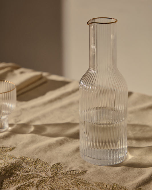 Carafe Ayan en verre transparent 115 cl