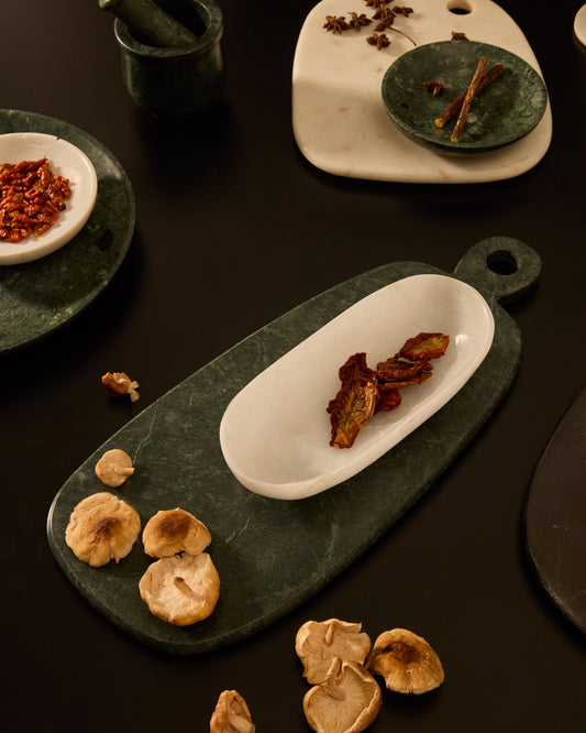 Planche de service Odar en marbre vert