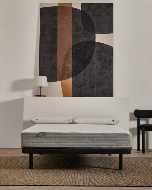 Base Under tapissée en tissu 3D pour matelas de 140 x 190 cm