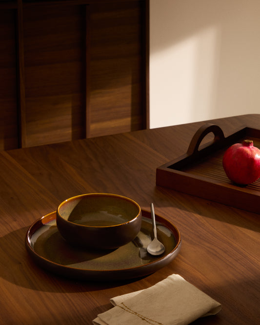 Petit bol Uilo en céramique marron