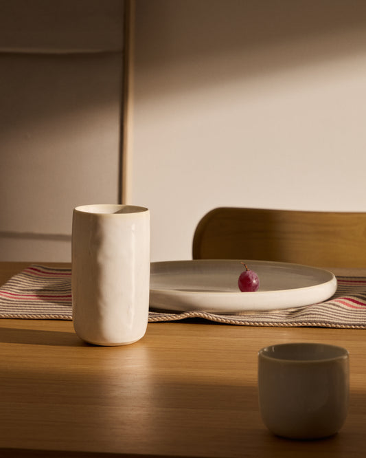 Tasse haute Uilo en céramique blanche